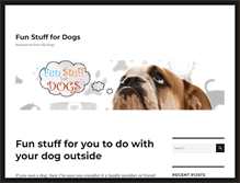 Tablet Screenshot of funstufffordogs.com